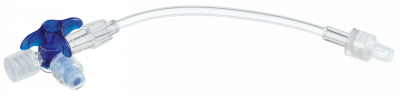 Кран 3-ходовой Дискофикс С с Сэйффлоу 360° синий линия 50 см купить оптом в Симферополе