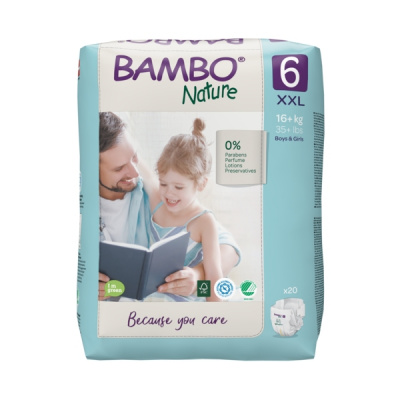 Эко-подгузники Bambo Nature 4 (7-14 кг), 48 шт купить оптом в Симферополе